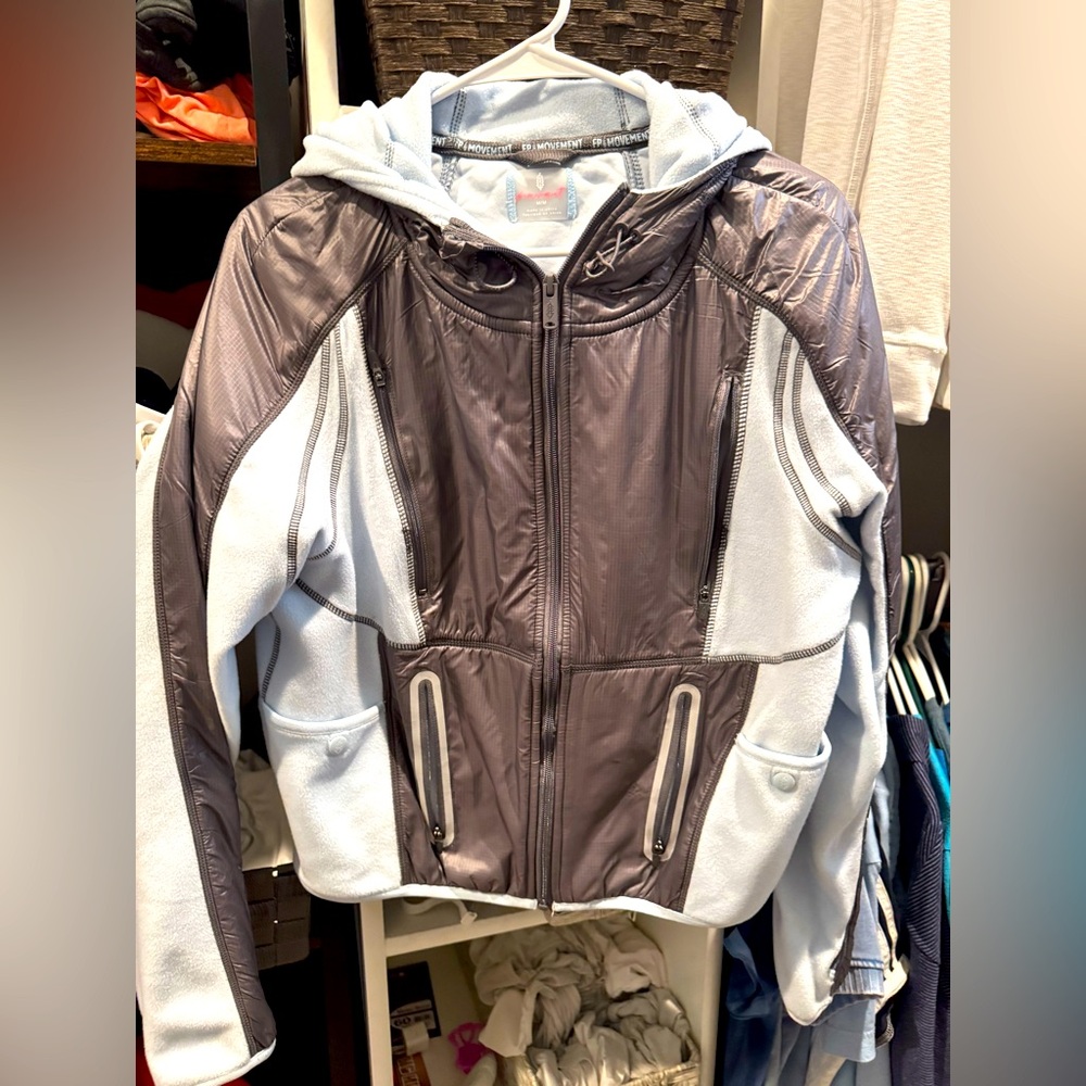 NWOt Free People fleece windbreaker